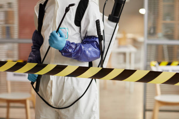 Professional Biohazard Cleanup technician working in Longport, NJ
